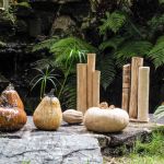 Sculptures végétales en grès