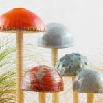 Champignons en céramique